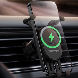 هولدر و شارژر وایرلس دریچه کولری با لرزش گیر بیسوس Baseus BS-CM014