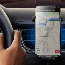 هولدر و شارژر وایرلس دریچه کولری با لرزش گیر بیسوس Baseus BS-CM014