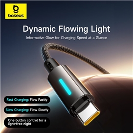 کابل دو سر تایپ سی فست شارژ 100 وات یک متری بیسوس Baseus Lit CB000148
