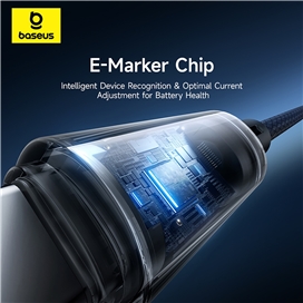 کابل دو سر تایپ سی فست شارژ 100 وات یک متری بیسوس Baseus Lit CB000148