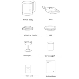 کتری و چای ساز برقی چند منظوره هوشمند شیائومی Xiaomi Mijia MJDGNYSH03DEM ظرفیت 1.8 لیتر