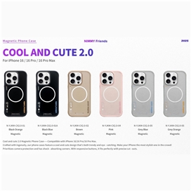 قاب نیمی Nimmy Cool & Cute Case Magnetic Series مناسب برای Apple iPhone 16
