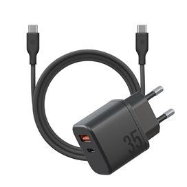 ست شارژر دیواری 35W و کابل USB-C بازیک Velox Bundle EU