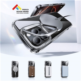 قاب آیفون 16 پرو ESR Classic Hybrid با استند مخفی (HaloLock) مناسب برای Apple iPhone 16 Pro