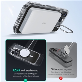 قاب آیفون 16 پرو ESR Classic Hybrid با استند مخفی (HaloLock) مناسب برای Apple iPhone 16 Pro