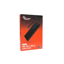 هاب گیمینگ برند پرودو مدل porodo 9IN1 Usb-c HUB 4K Gamers Edition PDX526