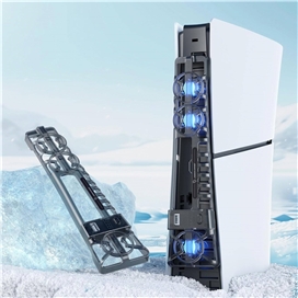 فن خنک کننده پلی استیشن 5 اسلیم porodo PS5 Slim-al Smart Rapid cooling fan PDX120