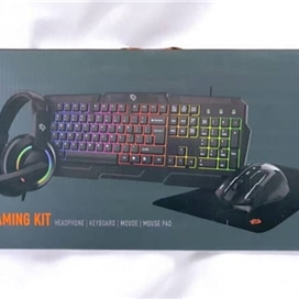 پک گیمینگ برند پرودو مدل Porodo 4IN1 Ultimate gaming Kit Headphone-Keyboard-mouse-mouse pad PDX221
