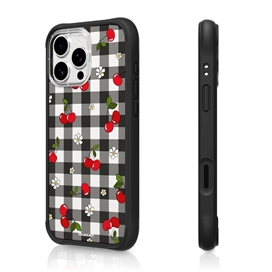 قاب یانگ کیت spicymangostudios Cherry Gingham مناسب برای Apple iPhone 16 Pro Max
