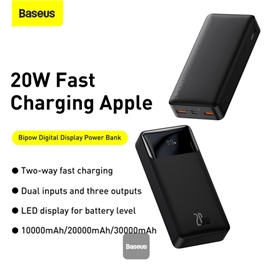 پاوربانک 1000 بیسوس 20Wوات Baseus Bipow Digital Display PPBD10K-X