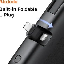 پاوربانک 22.5 وات 5000 با رابط لایتنینگ و کابل متصل Mcdodo Power Bank MC-780