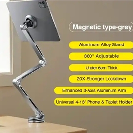 پایه تبلت و موبایل مگنتی رو میزی رتاکو RTAKO T01 megnetic Version bracket