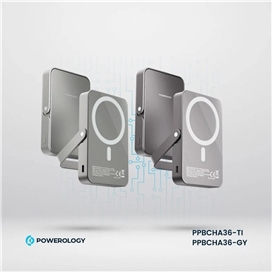 پاوربانک وایرلس 10000 پاورولوژی Powerology Magsafe Power Bank PPBCHA36