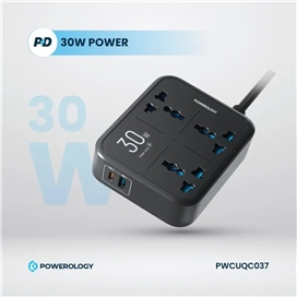 چند راهی برق 3250 وات پاورولوژی Powerology Power Strip PWCUQC037