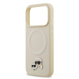 ققاب کارل لاگرفلد Karl Lagerfeld در کنار گربه با مگ سیف مناسب برای Apple iPhone 17 Pro Max