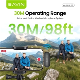 میکروفون بی سیم لایتنینگ باوین Bavin MP103