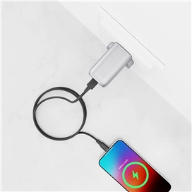 کابل فست شارژ تایپ سی به تایپ سی پاورولوژی مدل Power Sync Flex PCAB017BK