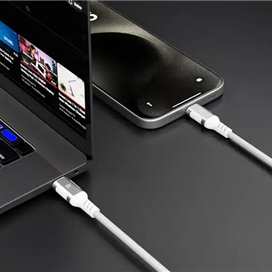 کابل فست شارژ USB-C به USB-C پاورولوژی 60 وات مدل PCAB020LGY طول 1.2 متر