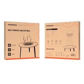 میز کمپینگ چندکاره پرودو همراه با گریل رومیزی مدل PD-LFST006