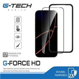 گلس آیفون برند جی تک مدل G-TECH G-FORCE HD مناسب برای Apple iPhone 17