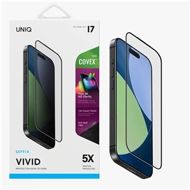 گلس آیفون برند بونیک مدل UNIQ Optix Covex Vivid مناسب برای Apple iPhone 17