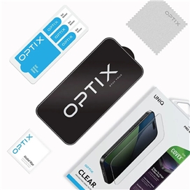 گلس آیفون 17 پرو برند یونیک مدل UNIQ Optix Covex Clear مناسب برای Apple iPhone 17 Pro Max