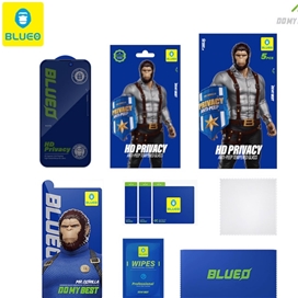 محافظ صفحه بلو پک 5 تایی Blueo 5Pcs Pack HD Privacy anti-peep tempered glass iphone مناسب برای Apple iPhone 17 Pro Max