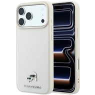 قاب کارل لاگرفلد Karl Lagerfel Grained MagSafe with Karl & Choupette Heads مناسب برای Apple iPhone 17 Pro