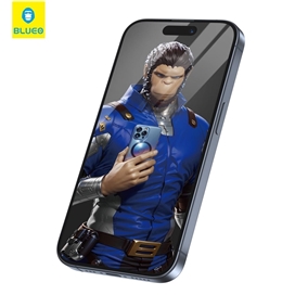 محافظ صفحه بلو سه بعدی ایربگ دار Blueo 3D Invisible Airbag Anti Broken Tempered Glass مناسب برای Apple iPhone 17 Pro Max