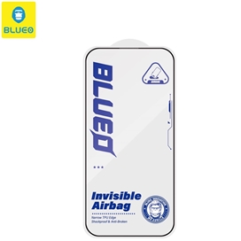 محافظ صفحه بلو سه بعدی ایربگ دار Blueo 3D Invisible Airbag Anti Broken Tempered Glass مناسب برای Apple iPhone 17 Pro