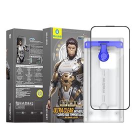 محافظ صفحه بلو سه بعدی با اپلیکاتور Blueo AR 3D Curved Hot Bending Tempered HD Glass with Applicator مناسب برای Apple iPhone 17 Pro Max