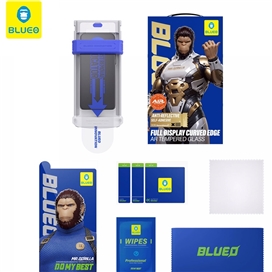 محافظ صفحه بلو سه بعدی با اپلیکاتور Blueo AR 3D Curved Hot Bending Tempered HD Glass with Applicator مناسب برای Apple iPhone 17 Pro Max