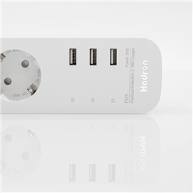 چند راهی برق و شارژر هادرون Hadron P323 دارای 3 پورت