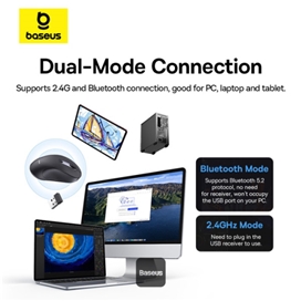 موس وایرلس دو حالته سایلنت بیسوس Baseus F02 B01055505111-01