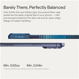 قاب آیفون 17 پرو مکس برند پی تاکا مدل PITAKA Ultra Slim Moment · Moonrise (PitaTap) مناسب برای Apple iPhone 17 Pro Max