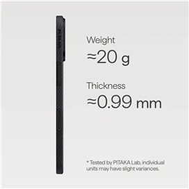 قاب آیفون 17 برند پی تاکا PITAKA Ultra Slim 600D (Twill) (PitaTap) مناسب برای Apple iPhone 17