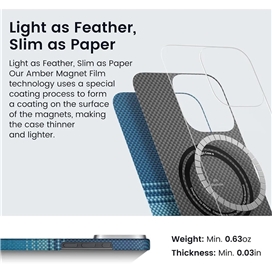 قاب آیفون 16 پرو مکس برند پی تاکا مدل PITAKA Moonrise Tactile Woven مناسب برای Apple iPhone 16 Pro Max