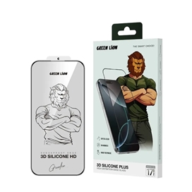 گلس آیفون 17 پرو مکس گرین لاین Green Lion 3D Silicone Plus Iphone 17 Pro Max  GN3DSIL17PCL