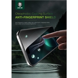 گلس حریم شخصی آیفون 16 گرین لاین Green Lion 3D Silicone Plus Iphone 16  GN3DSIL17PMBK