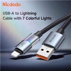 کابل شارژ لایتنینگ 1.2 متر مک دودو Mcdodo Colorful Lights Lightning Cable CA-8170