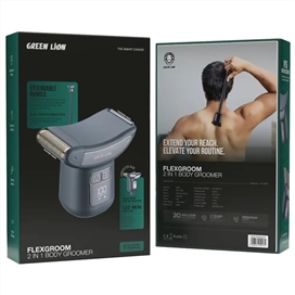 ماشین اصلاح بدن فلکس‌گروم 2 در 1 گرین Green Lion Flexgroom 2 in 1 Body Groomer