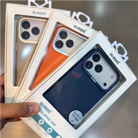 قاب چرمی مگسیف MagSafe برند ممومی memumi مدل Bo Ming Series مناسب برای Apple iPhone 17 Pro