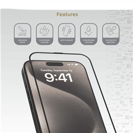 محافظ صفحه نمایش لِولو مدل Edge Pro 9H مناسب برای Apple iPhone 17 pro Max