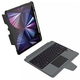 کیف کلاسوری کیبورد دار نیلکین مدل Bumper Combo Backlit Keyboard مناسب برای تبلت اپل Apple iPad Air 11 2024