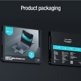 کیف کلاسوری کیبورد دار نیلکین مدل Bumper Combo Backlit Keyboard مناسب برای تبلت اپل Apple iPad Air 11 2024