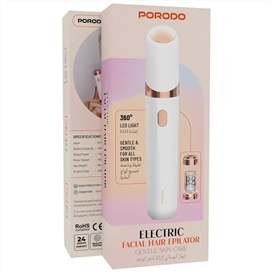 ماشین اصلاح موی صورت بانوان Porodo Electric Facial Hair Remover PDLFST1012