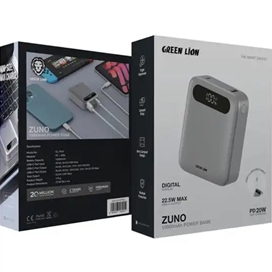 پاروبانک 22.5 وات 10000 گرین لاین Green Lion Zuno Power Bank GNZUN10PBGY