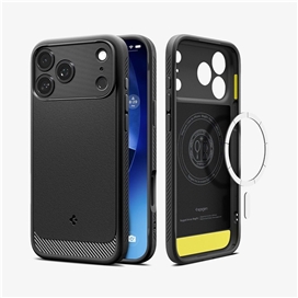 قاب برند اسپیگن Rugged Armor مدل (MagFit) برای Apple iPhone 17 Pro Max