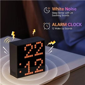 ساعت زنگ دار با نمایشگر LED , اسپیکر بلوتوثی دیووم Divoom Timebox Evo