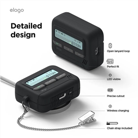 کاور کیس ایرپاد پرو 3 اپل برند Elago مدل Pager Hang مناسب برای AirPods Pro (3rd Gen)